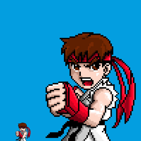 Violent Ryu Pixel Ryu by KevinStilmant on DeviantArt