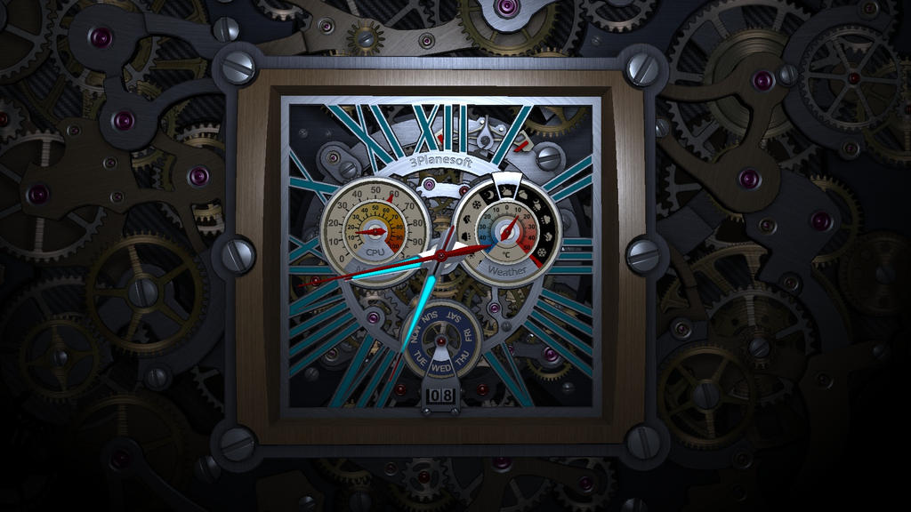 World 3 watch. 3planesoft часы. Скринсейвер механические часы. Часы на экран компьютера. 3planesoft 3d Screensavers.