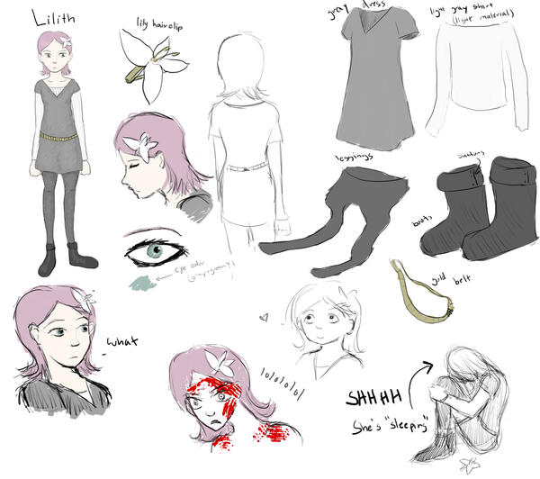 Lilith character sheet by Gemm on DeviantArt