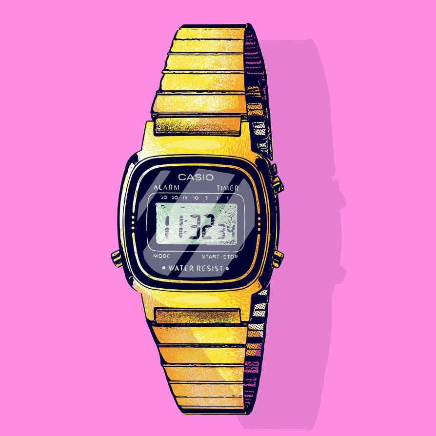 Casio Watch illustration by Inkmachine11 on DeviantArt
