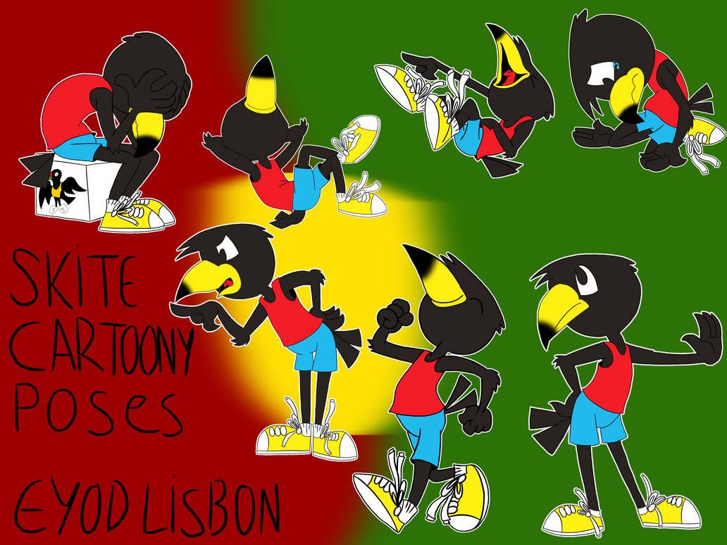 Skite Cartoony Poses by UnivesiadeMascots54 on DeviantArt
