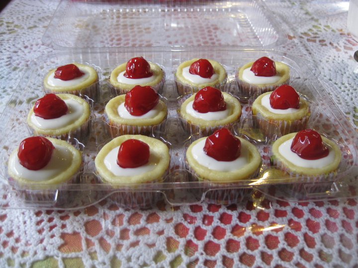 Mini Cherry Cheesecakes