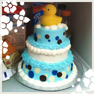 Baby Shower Rubber Duckie Cake