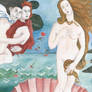 study of section of Birth of Venus