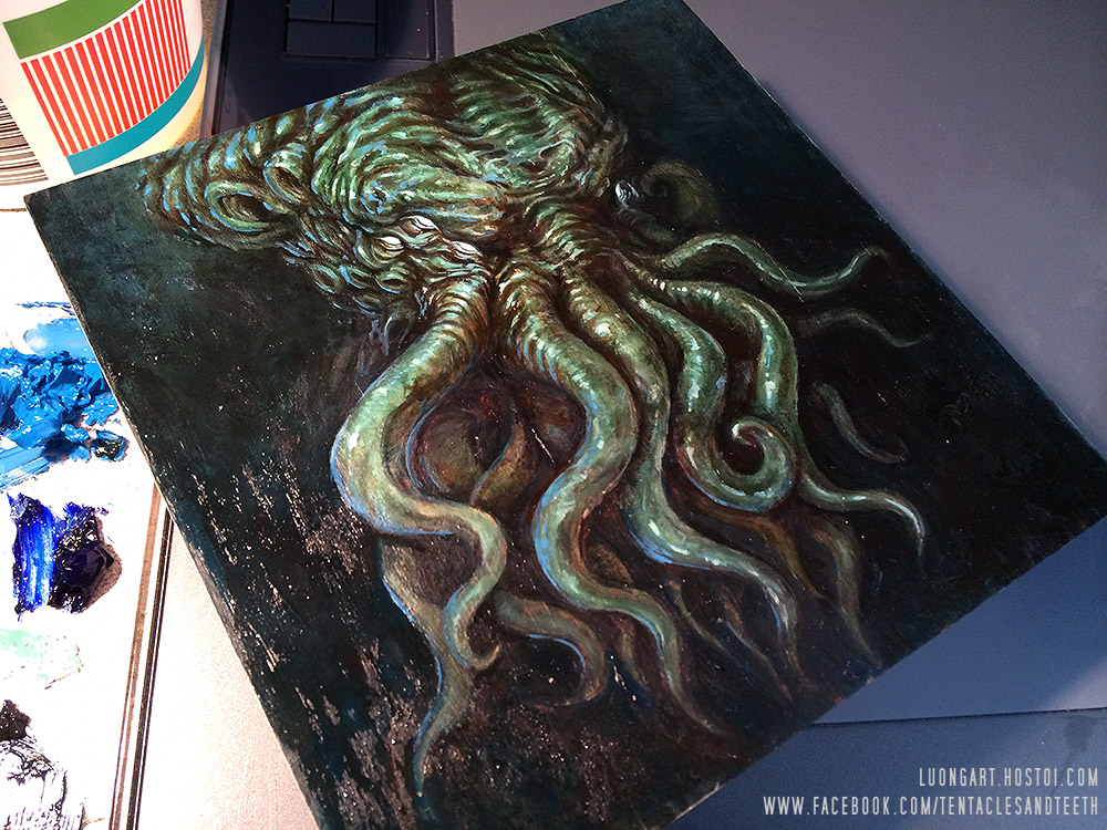 Cthulhu Oil Painting