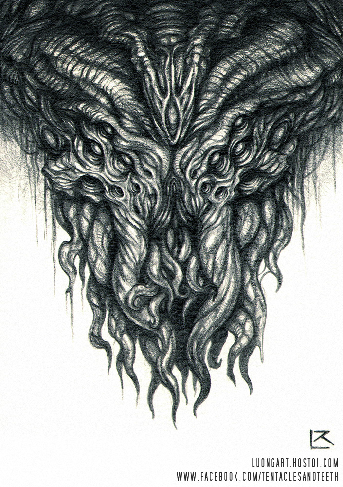 Cthulhu Pencil Drawing