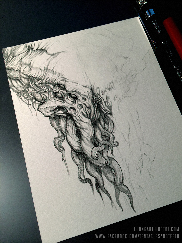 Cthulhu WIP Drawing