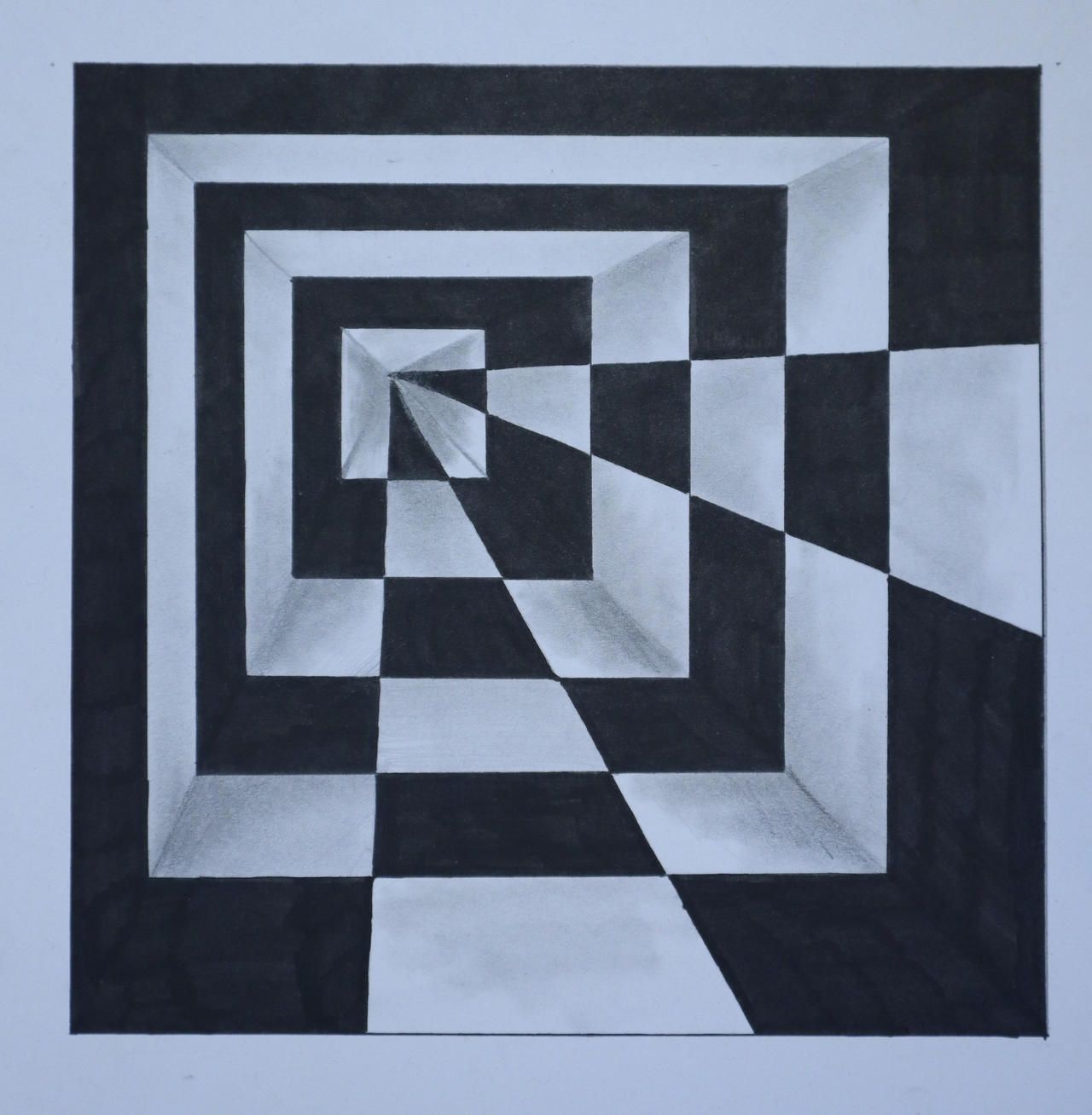 One Point Perspective Drawing