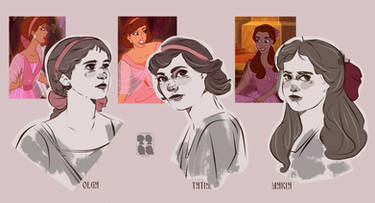 Disney Style Romanov Sisters // Anastasia 1997