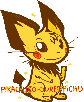 Piku Color pikachu coloured pichu by pikachucolouredpichu on DeviantArt