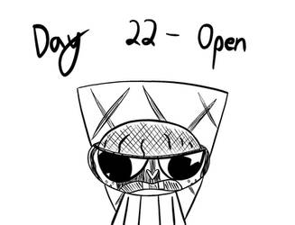 Inktober - Day 22 - Open Skull