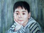 Soft pastel portrait of my son by blackblacksea