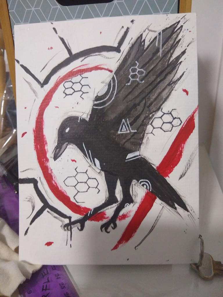 Ink Raven by zaczacx1 on DeviantArt