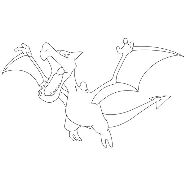 aerodactyl (pokemon) drawn by racieb