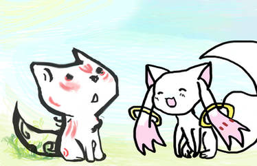 Amaterasu and Kyubey