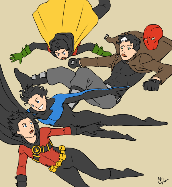 Robin Falling Over Free-falling Robins by Xinjay on DeviantArt