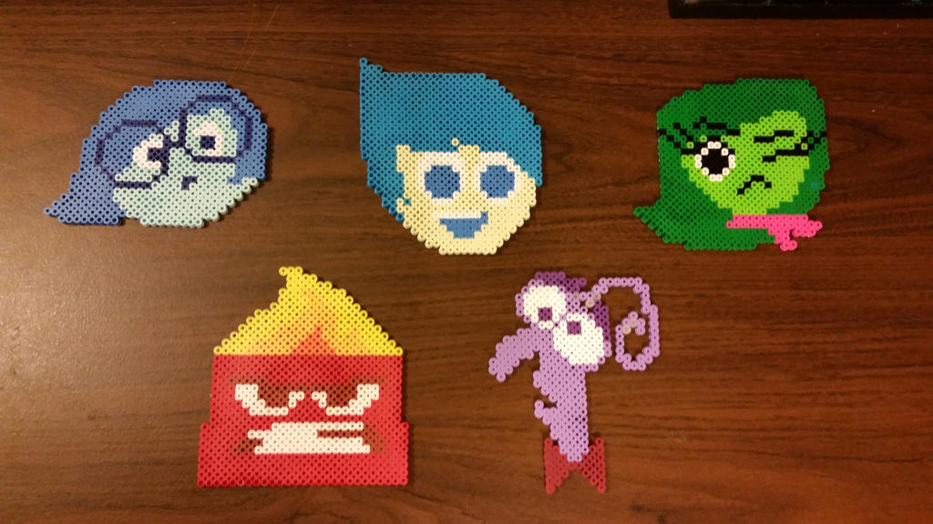 Inside Out Emotion Icon Perlers