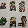 Super Mario All-Stars - SMB3 Power-Ups Perlers