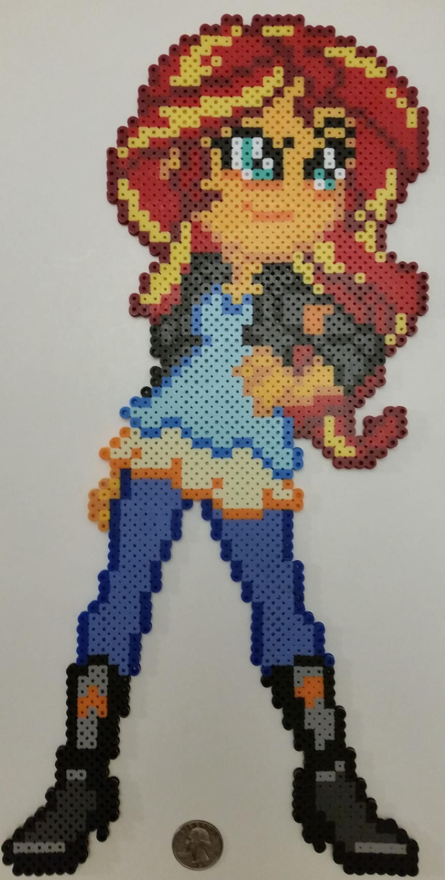 Sunset Shimmer Perler