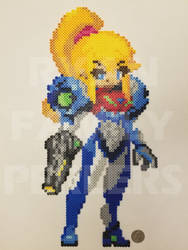 Samus Aran Perler - Metroid Dread by jrfromdallas