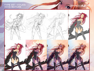 Kouka - step by step