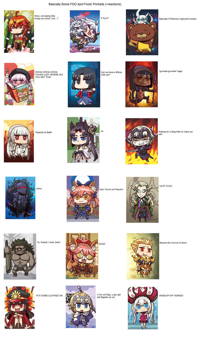 FGO April Fools' Chibi Thoughts by ShadowKnight49 on DeviantArt