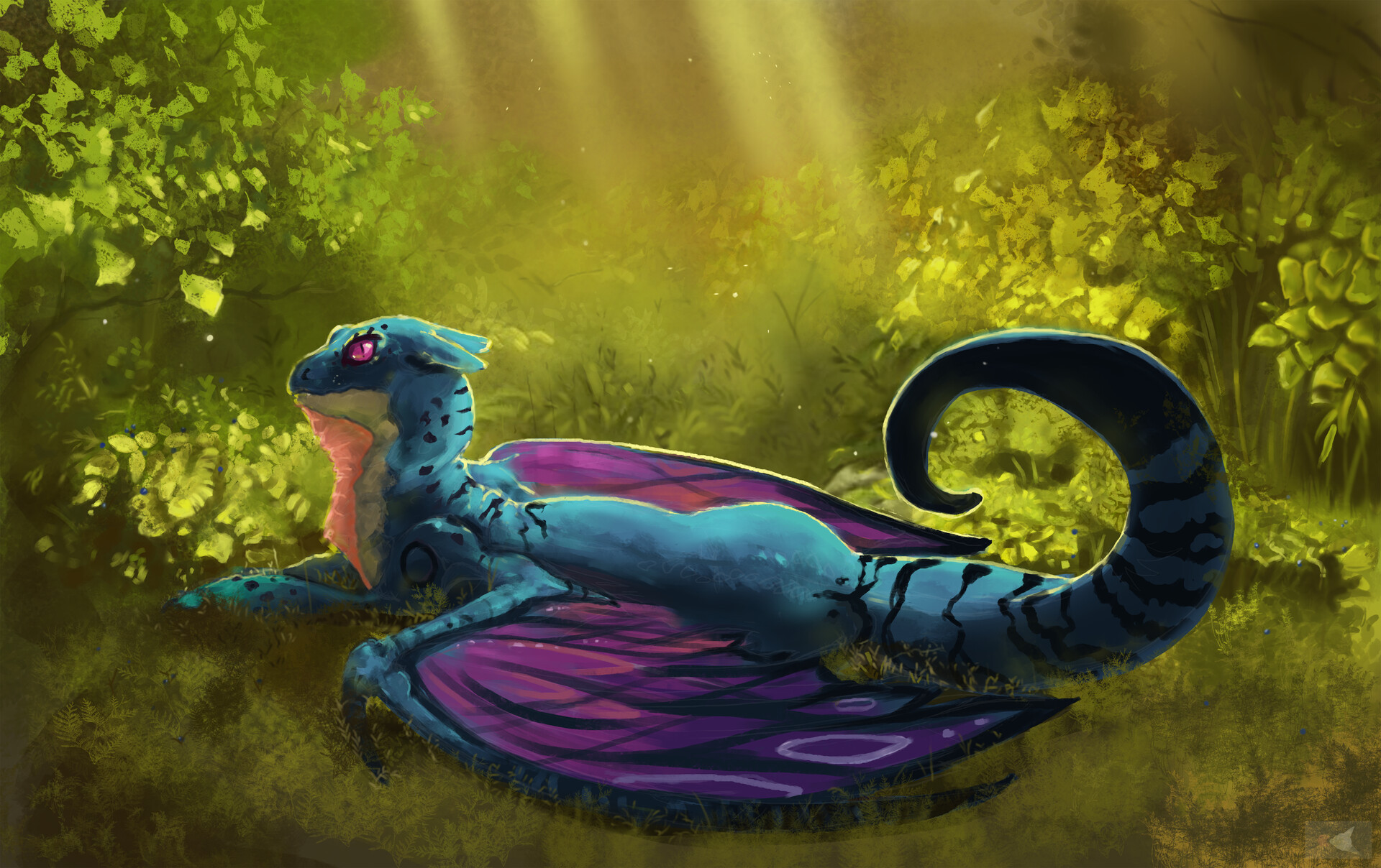 Enchanted fey dragon fan art