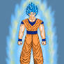 1st Drawing ever of SSB GOKU Super Saiyan Blue