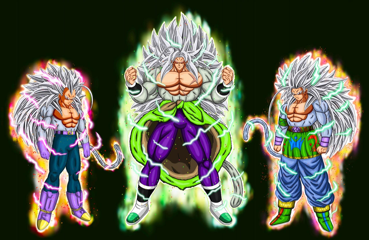 BROLY GOKU VEGETA SSJ5 BROLY GOKU VEGETA