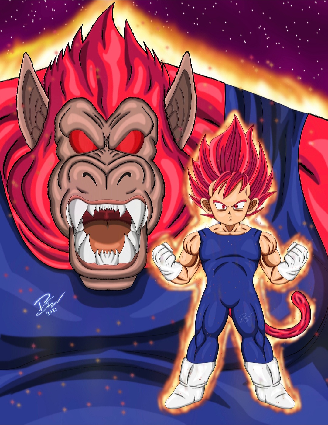 Oozaru Ultra Blue Vegeta by Greytonano on DeviantArt