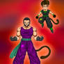 Me Burahdahn and my son Chimoshi as Saiyans