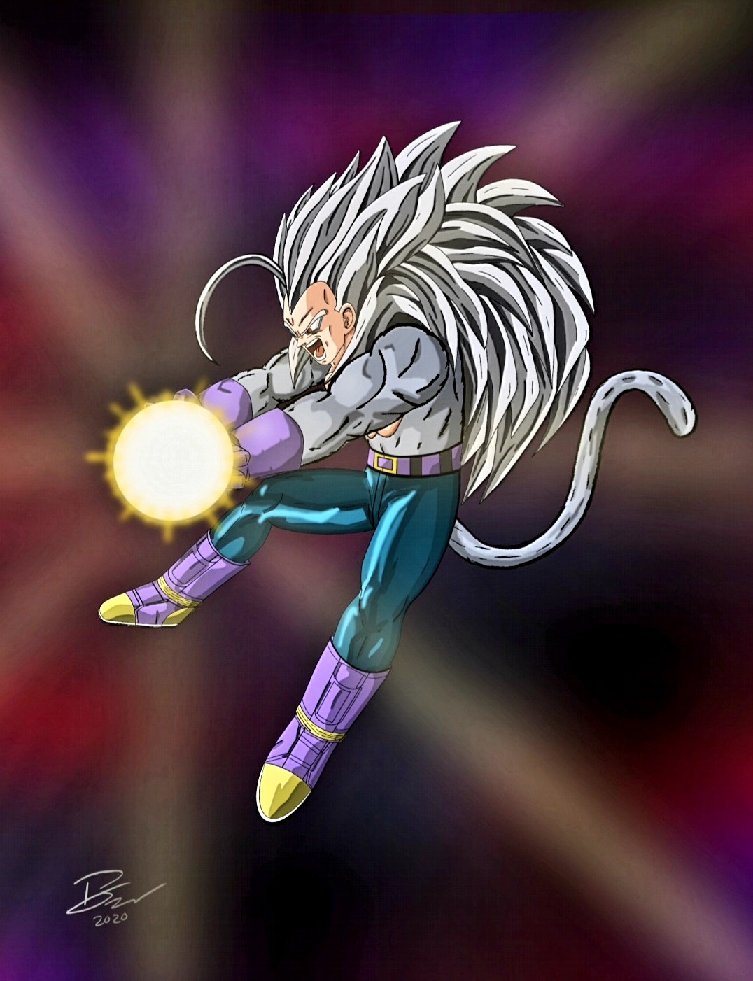 Goku SSJ5 and Vegeta SSJ4 Limit Breaker Fusion by DanteAce69 on DeviantArt