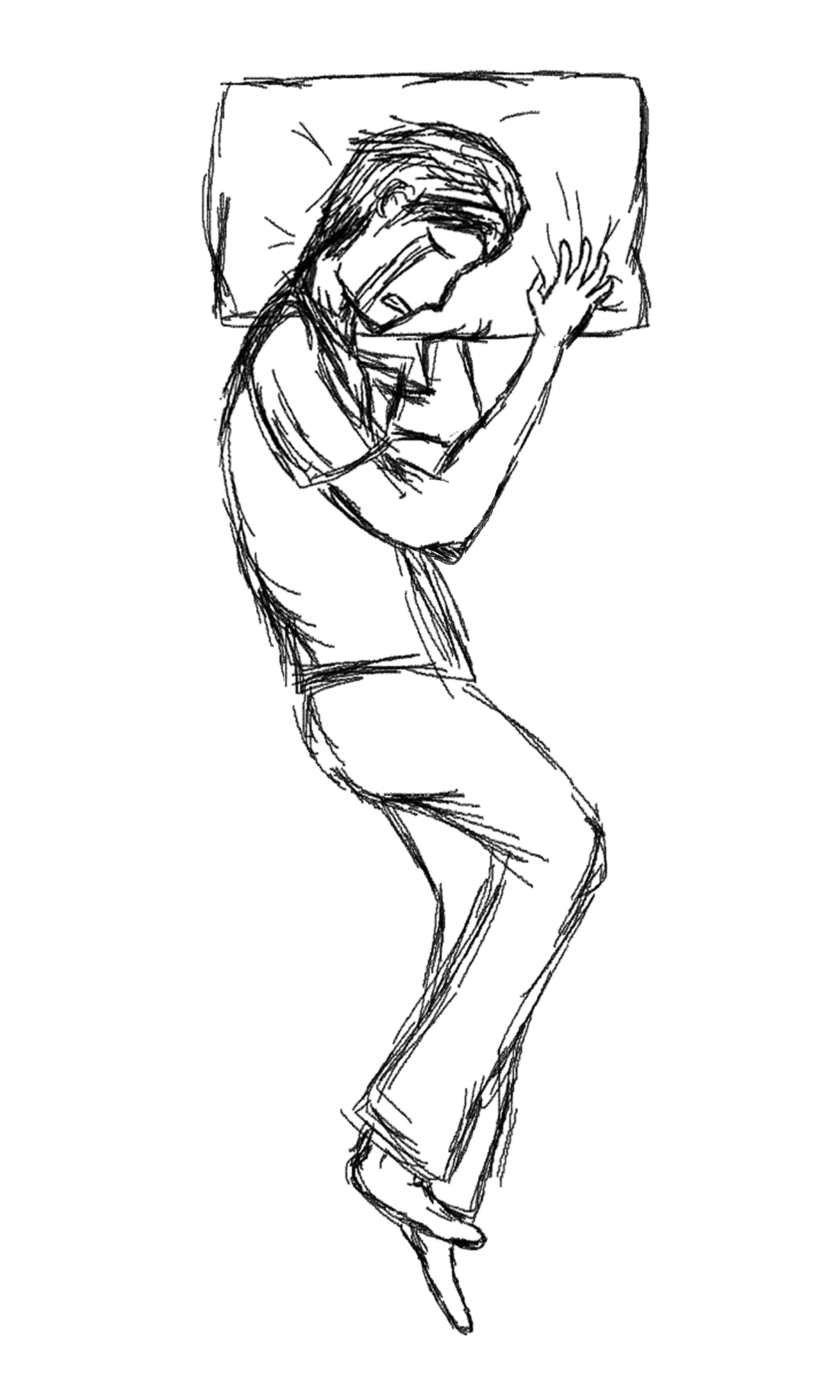 Crying self to deals sleep