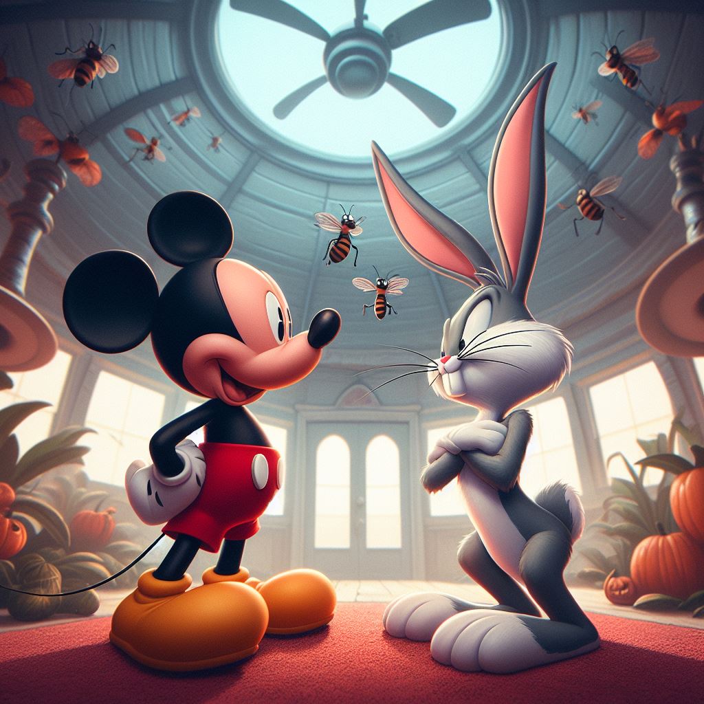 Mickey Mouse meets Bugs Bunny (3) by iamalexcaspian on DeviantArt