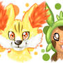 Fennekin and Chespin