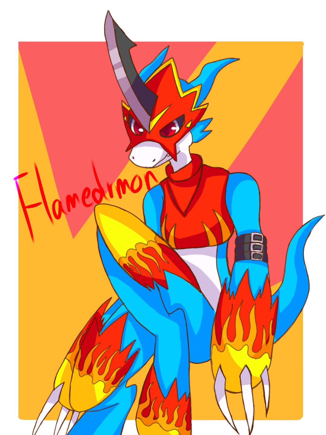 Flamedron flamedramon by 1153798303 on DeviantArt