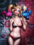 Harley Quinn bikini (redraw)