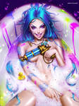 In bath with Jinx /redraw/ by AyyaSAP