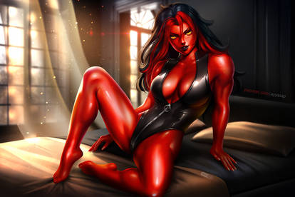 Red she hulk deviantart
