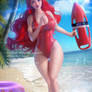 Baywatch Ariel (commission)