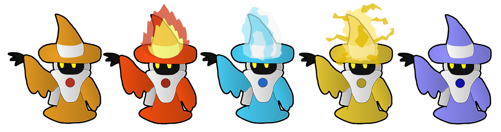 Elemental Wizard Robe The Elemental Wizzrobes by Leonidas23 on DeviantArt