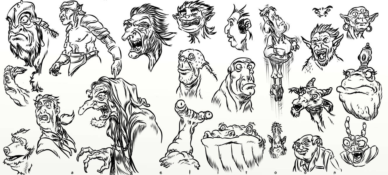 Comic Style drawings 1 by angelitoon on DeviantArt