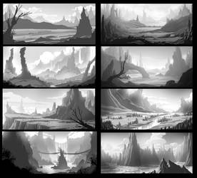 Scenery Thumbnails Practice