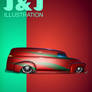 J J Illustration Ad Poster