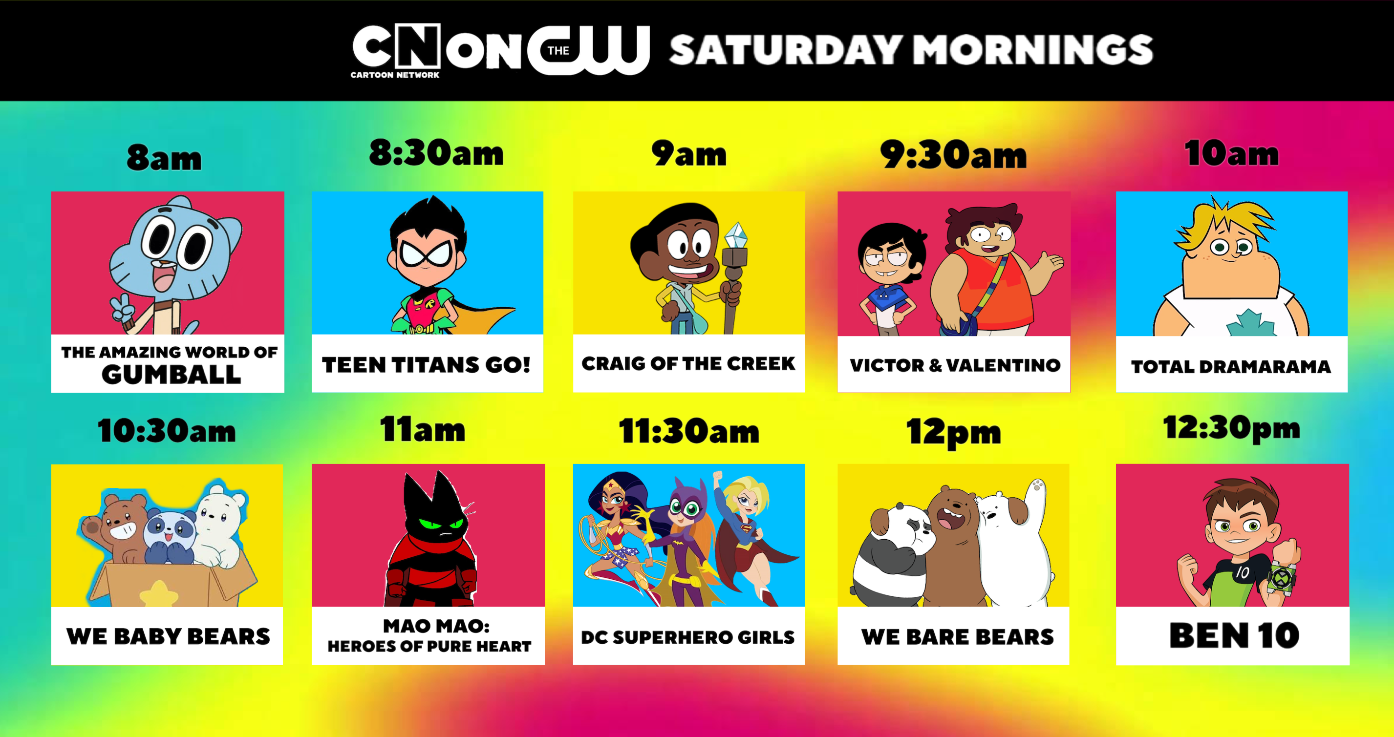 Program Lineup Full Deviantart Cartoon Network on The CW 2022 Schedule Lineup by MarkPipi on DeviantArt