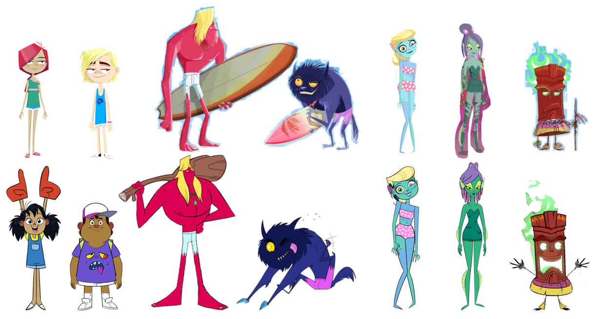 Monster Beach Characters from Movie to TV Series by MarkPipi on DeviantArt