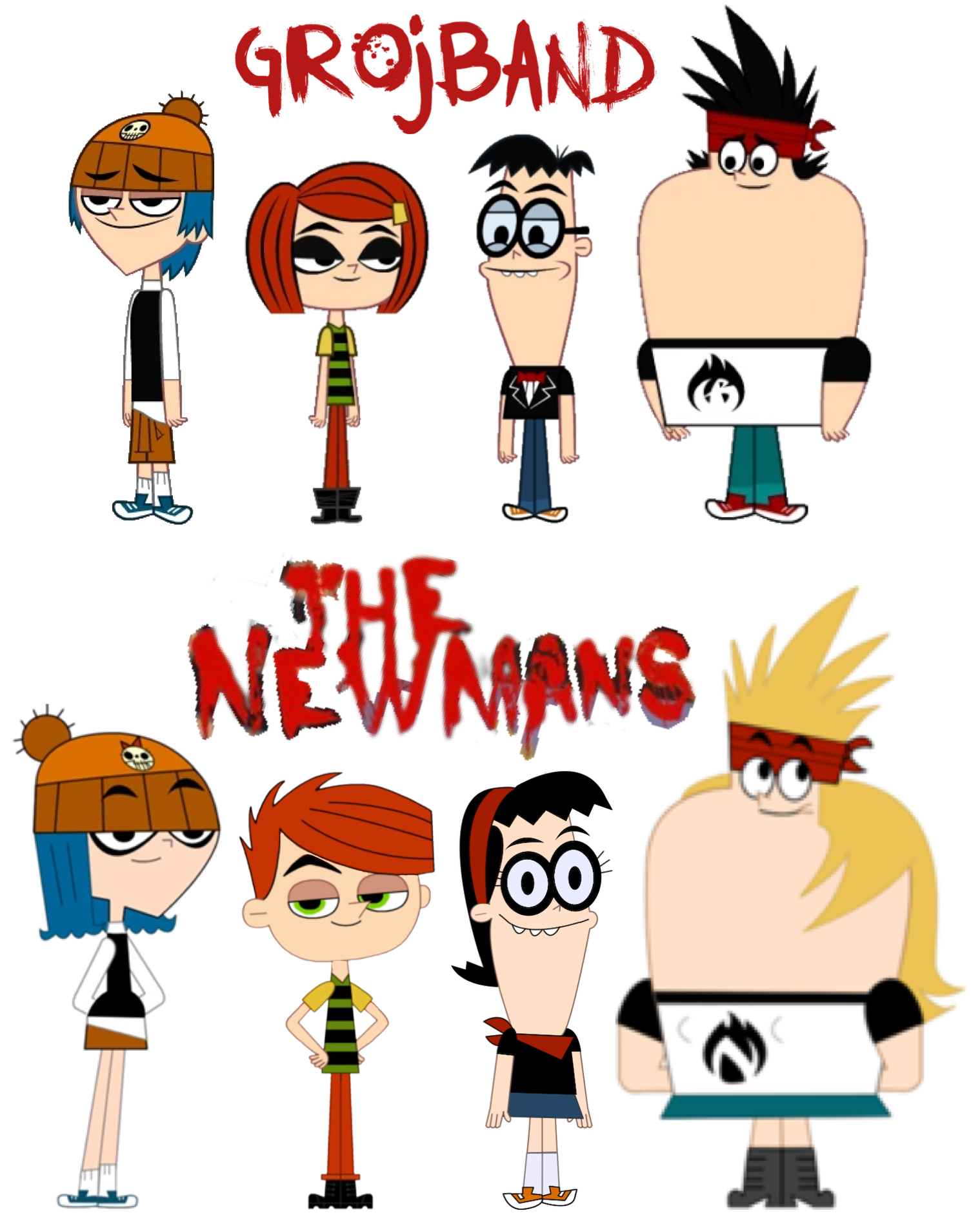 The Grojband vs. The Newmas by MarkPipi on DeviantArt