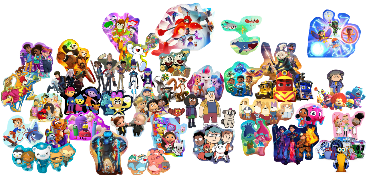 Netflix Kids with Cartoons by MarkPipi on DeviantArt