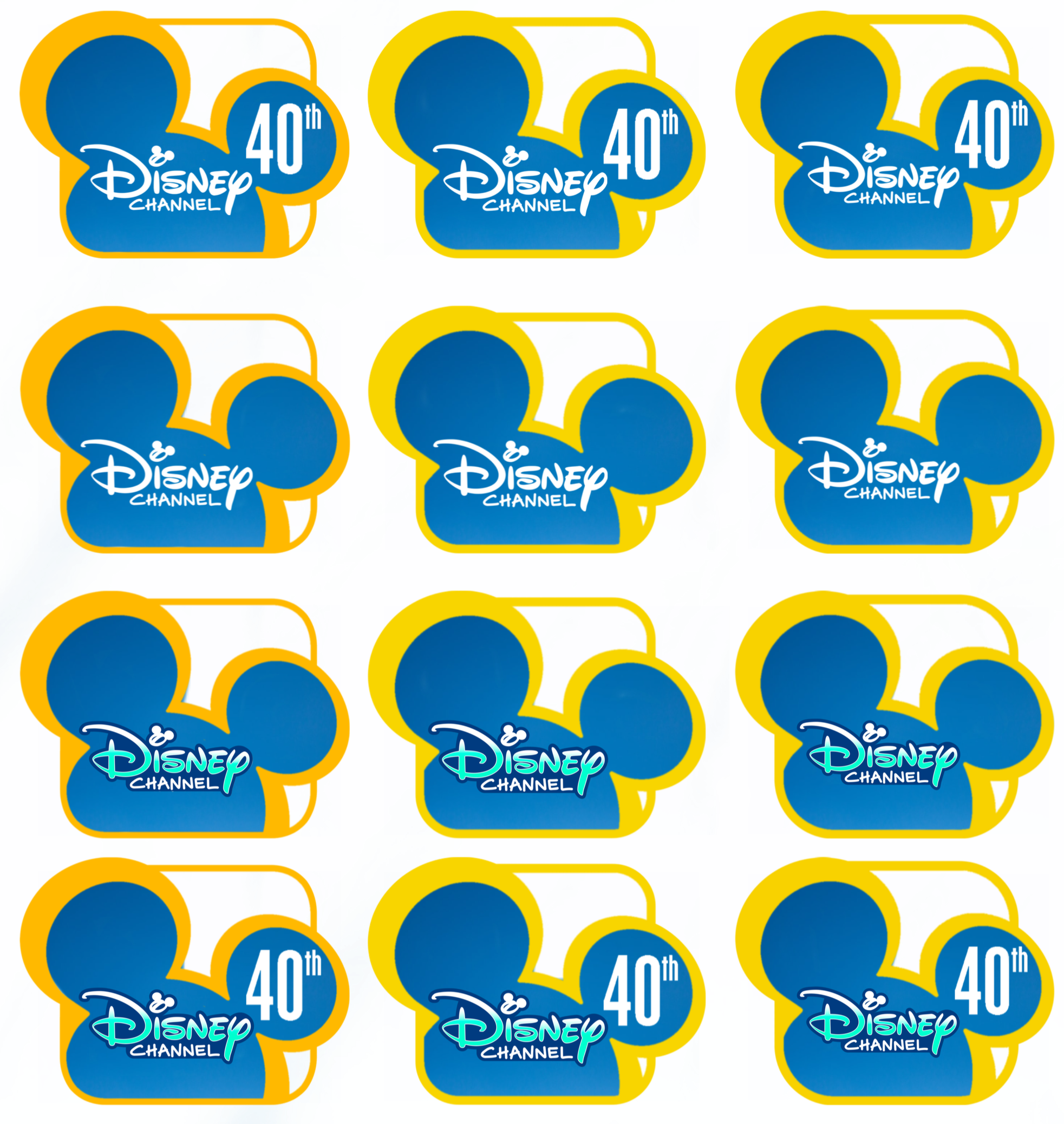 Disney Channel Logo Rounded Disney Channel Logo with 40th Rounded Logo by MarkPipi on DeviantArt