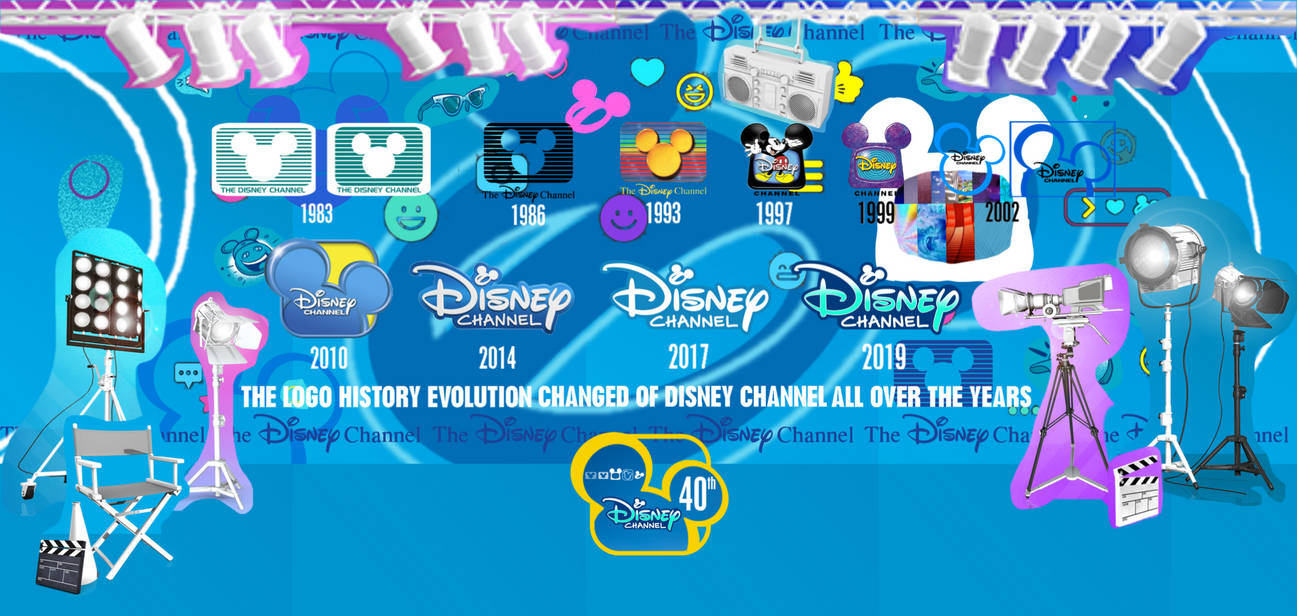 Disney Channel 40th with Logo Changed V1 by MarkPipi on DeviantArt